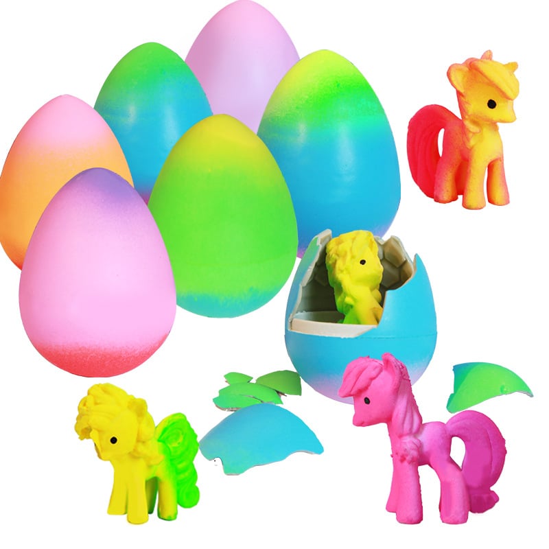 🔥Easter Hot Sellers-🦄6 Pack Hatching Growing  Eggs Rainbow Colorful Eggs🥚