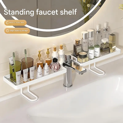 Minimalist Luxury Bathroom Draining Rack – Freestanding, No-Drill, Space-Saving & Sturdy