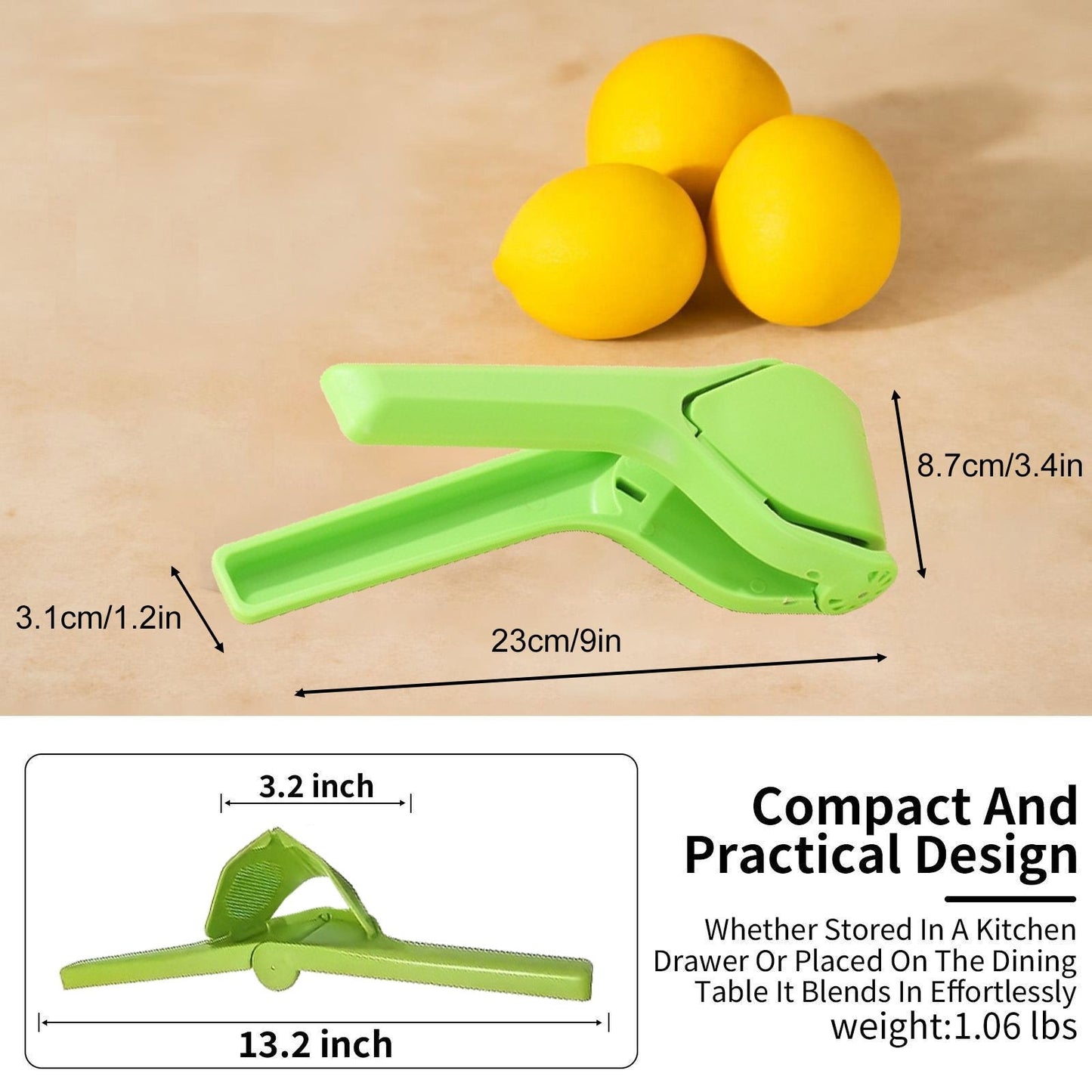 Citrus Squeezer | PP – Handheld Juicer for Lemons, Limes & Oranges 🍋