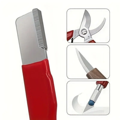 3-Stage Professional Knife Sharpener – Precision Tool for Kitchen Knives & Garden Shears