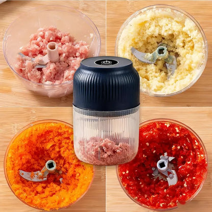 Last Day 49% OFF⚡ Electric Garlic Chopper & Mini Portable Veggie Chopper🔪