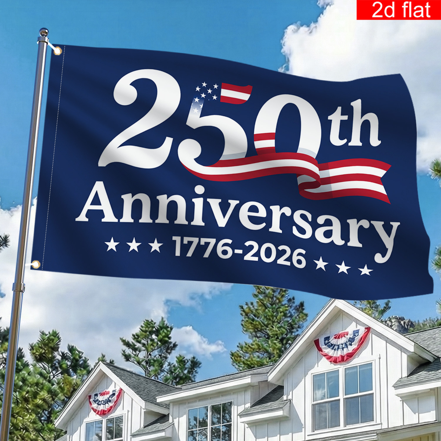 Last Day 49% OFF🔥250th Anniversary USA Commemorative Flag (3x5 Ft)