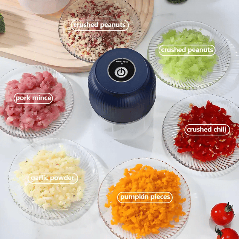 Last Day 49% OFF⚡ Electric Garlic Chopper & Mini Portable Veggie Chopper🔪
