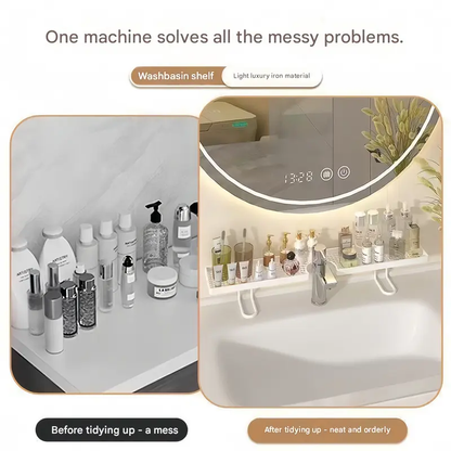 Minimalist Luxury Bathroom Draining Rack – Freestanding, No-Drill, Space-Saving & Sturdy