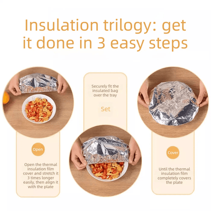 🍲 Heat-Retaining Food Cover - Keep Meals Warm, Fresh & Protected