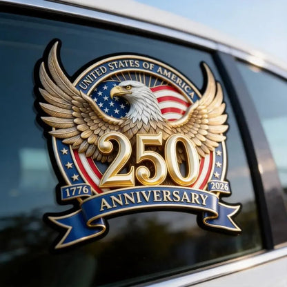 🔥🔥2PCS 250th Anniversary USA Car Decal Sticker Patriotic 4th of July Decorations 1776-2026 Vinyl