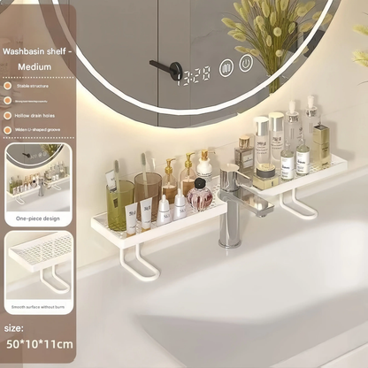 Minimalist Luxury Bathroom Draining Rack – Freestanding, No-Drill, Space-Saving & Sturdy
