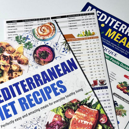 3 Count Mediterranean Diet Food List -Mediterranean Ingredient Meal Plan