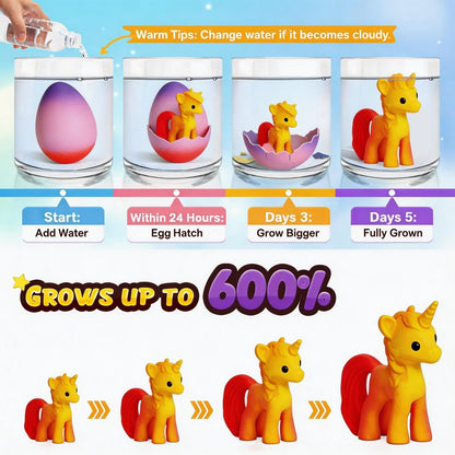 🔥Easter Hot Sellers-🦄6 Pack Hatching Growing  Eggs Rainbow Colorful Eggs🥚