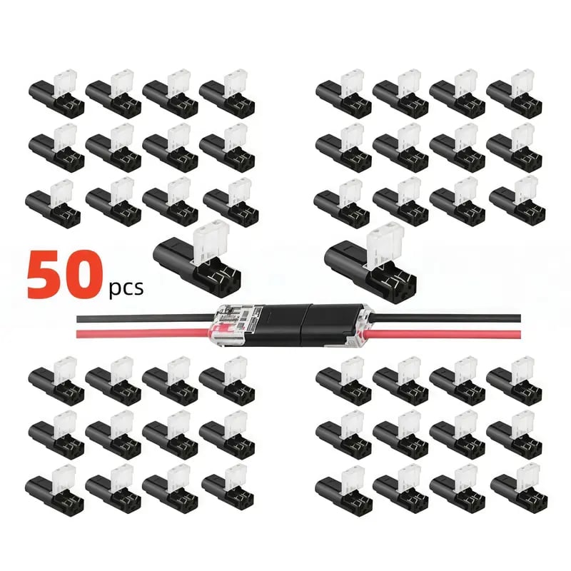🛠️Double-Wire Plug-in Connector Led Light Strip Connectors 2 Pin