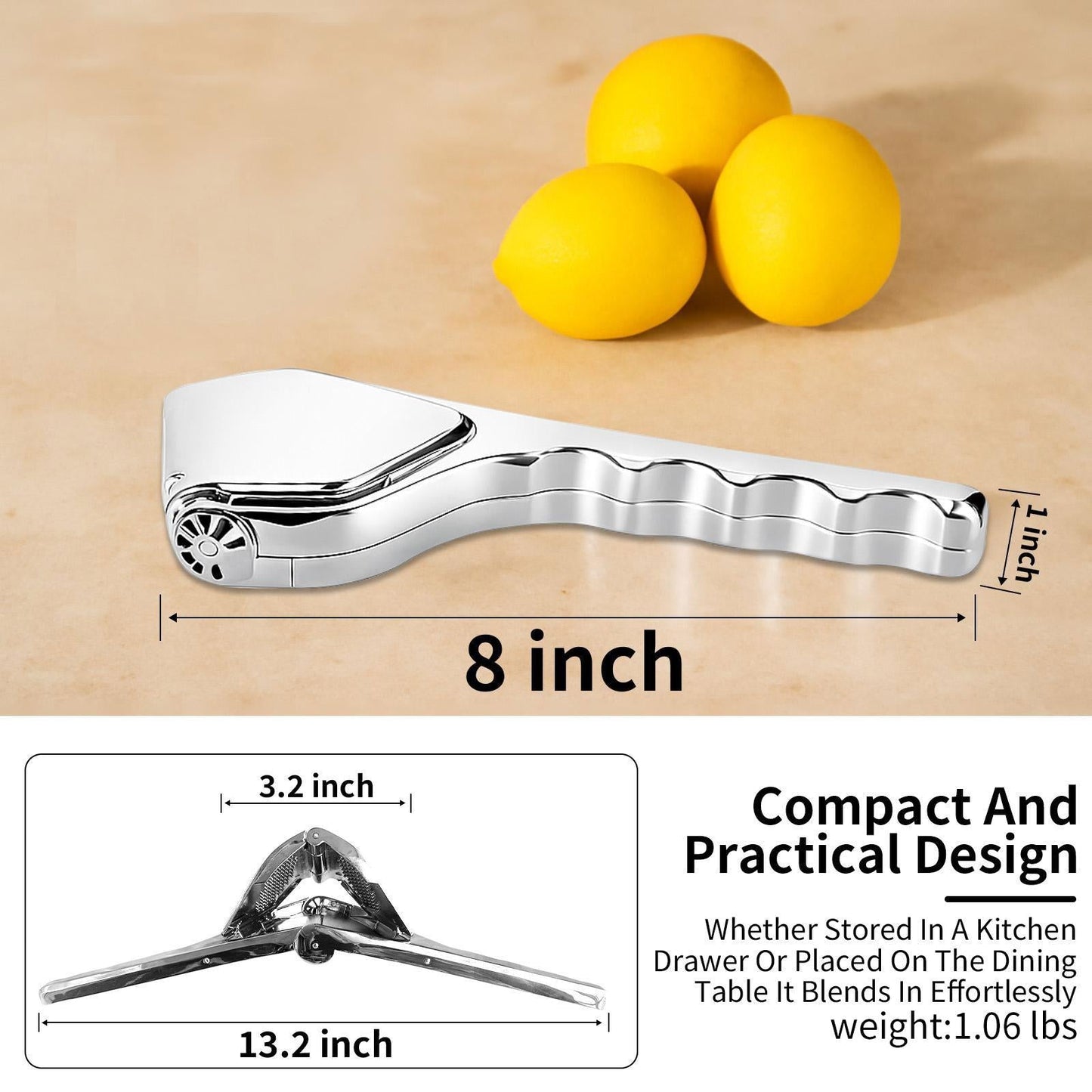 Citrus Squeezer | PP – Handheld Juicer for Lemons, Limes & Oranges 🍋