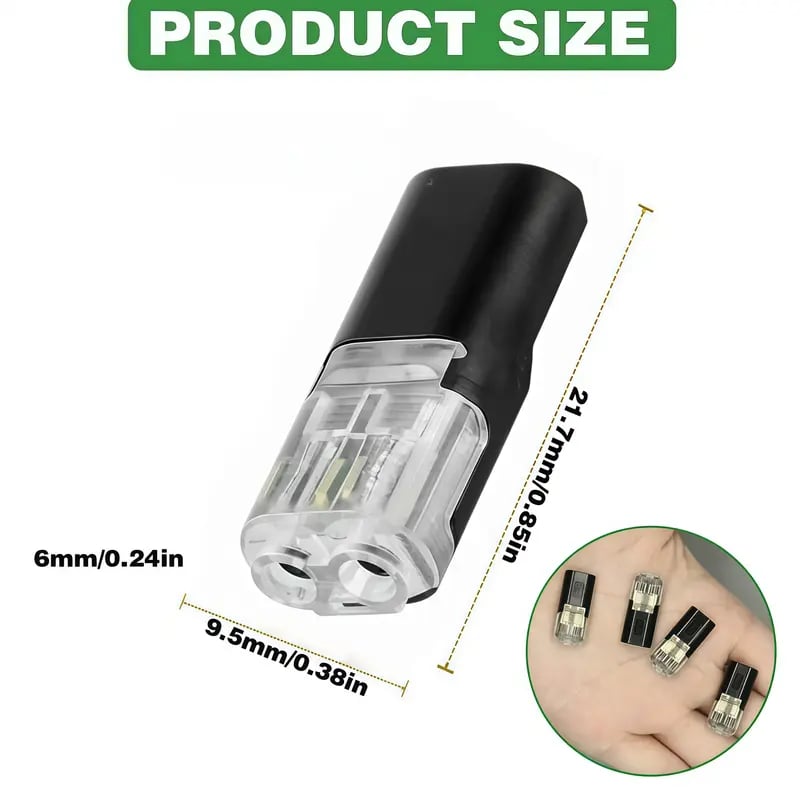 🛠️Double-Wire Plug-in Connector Led Light Strip Connectors 2 Pin